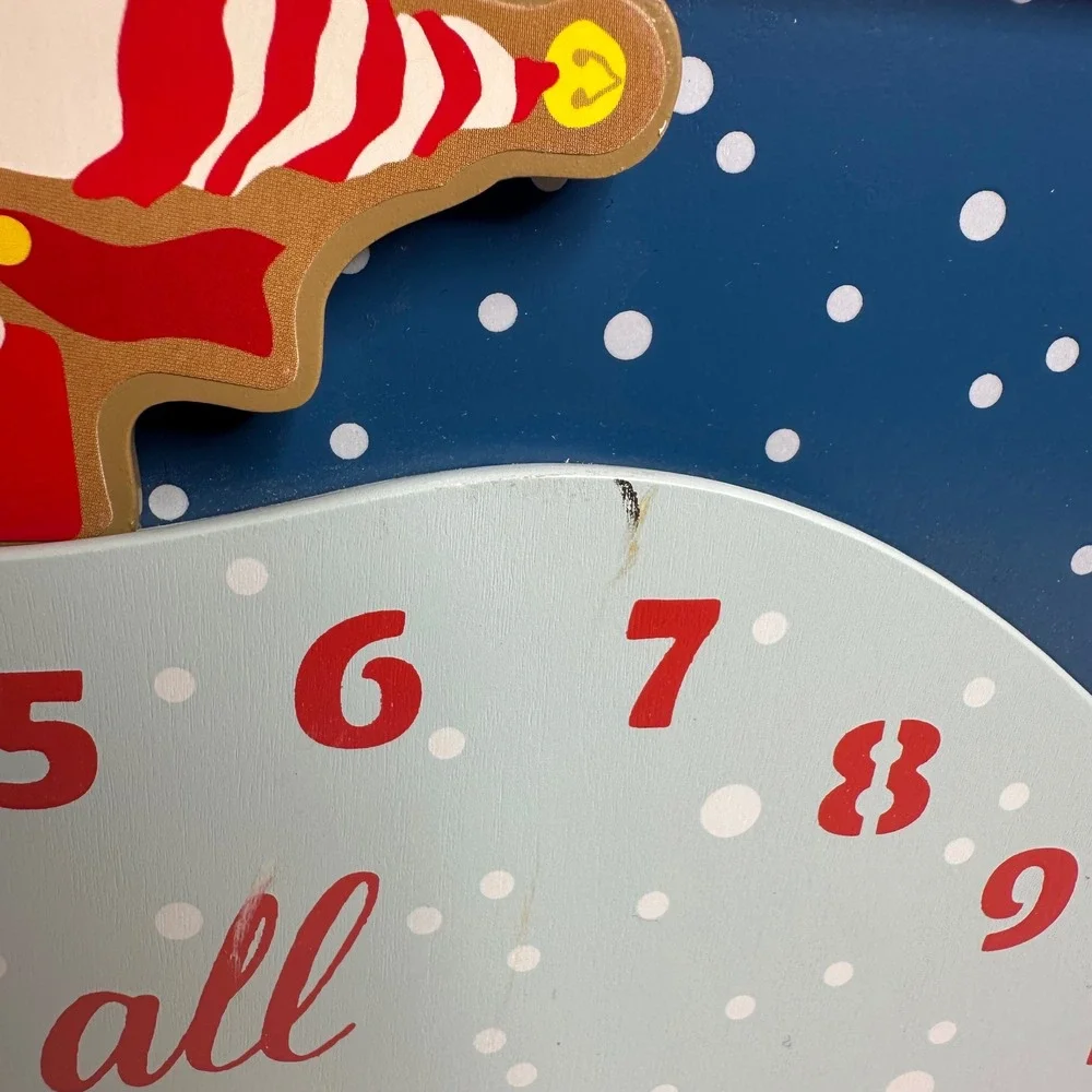 Hallmark Peanuts Sledding Snoopy Countdown to Christmas Advent Calendar Wood